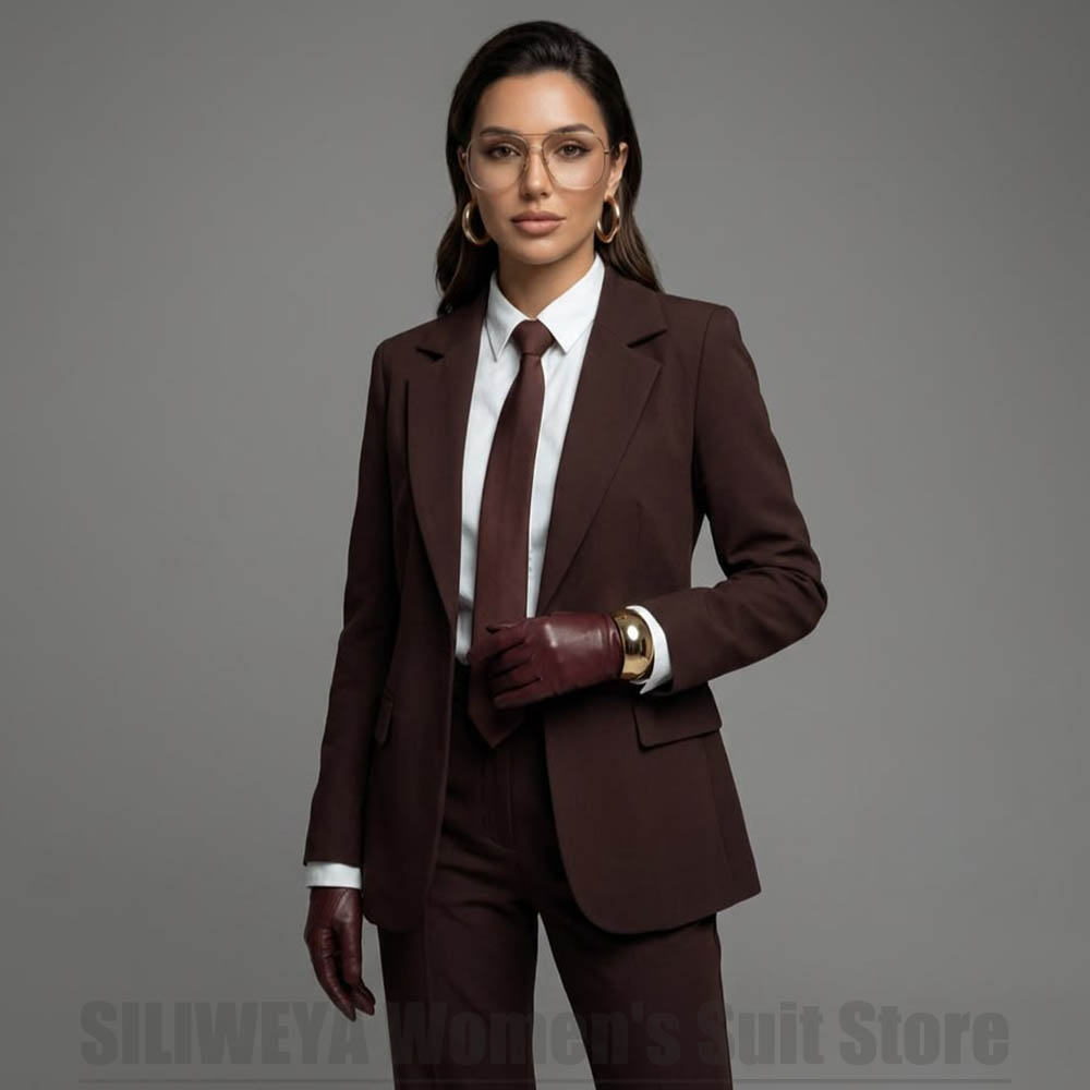 Women Formal Wear For Interview - Blazer Wanita Berkerah Berlekuk Setelan Dua
