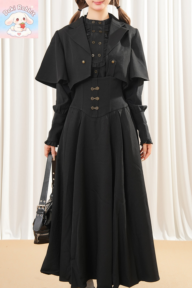 Women Formal Blouses For Evening Wear - Setelan 3 potong bergaya Lolita Aristokrat