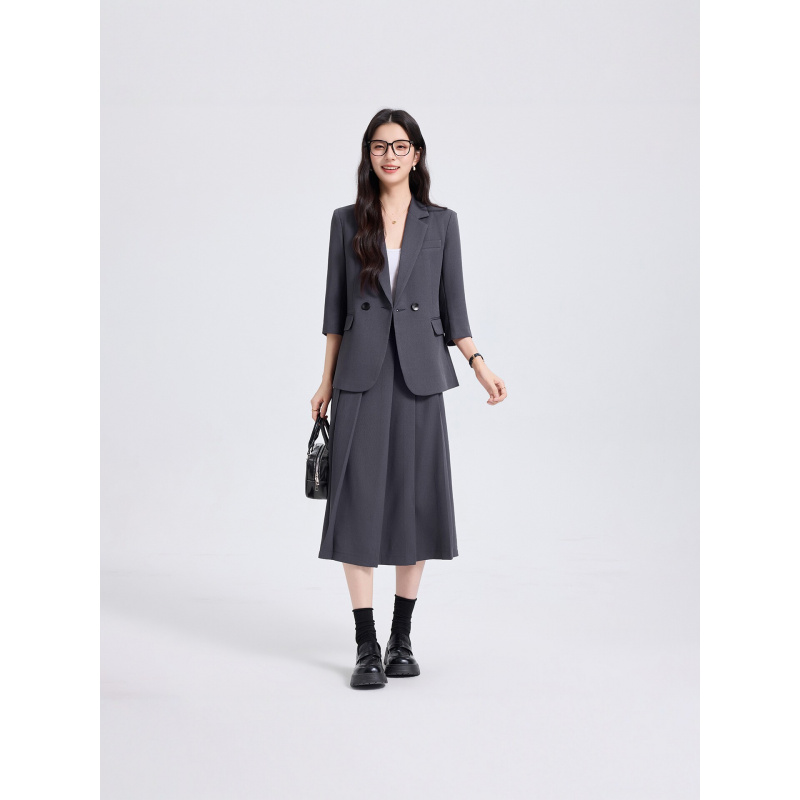Women Formal Wear For Interview - Setelan Jas Wanita Biru Dongker untuk