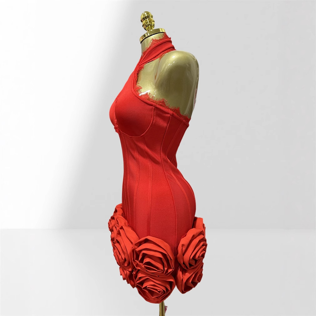 Gaun Mini Merah Model Perban S - Women Formal Wear H&M ulasan dan harga