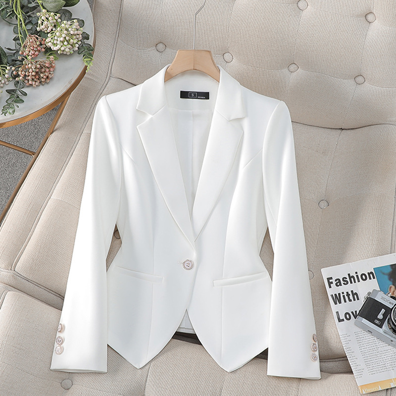 Blazer Formal Wanita Fashion W - Women Formal Wear Black And White ulasan dan harga