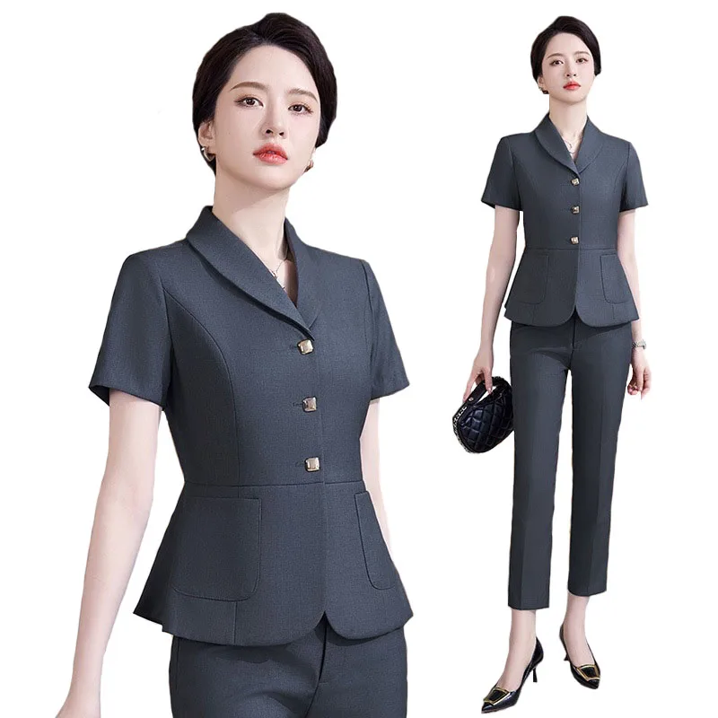 Pop 2024 Musim Panas Formal Ga - Women Formal Wear For Interview ulasan dan harga