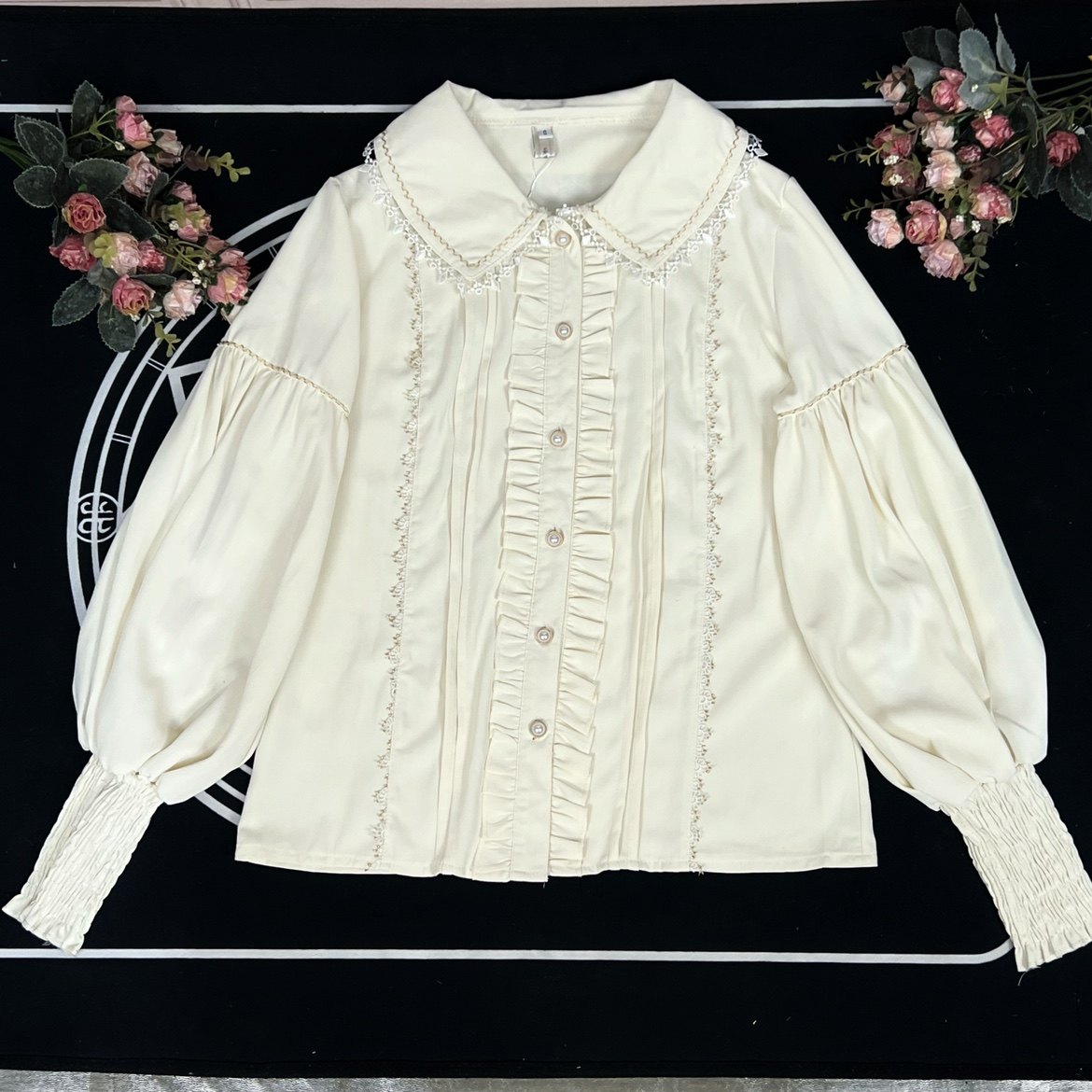 Blus Lolita dengan Kerah Manis - Women Formal Blouses For Evening Wear ulasan dan harga