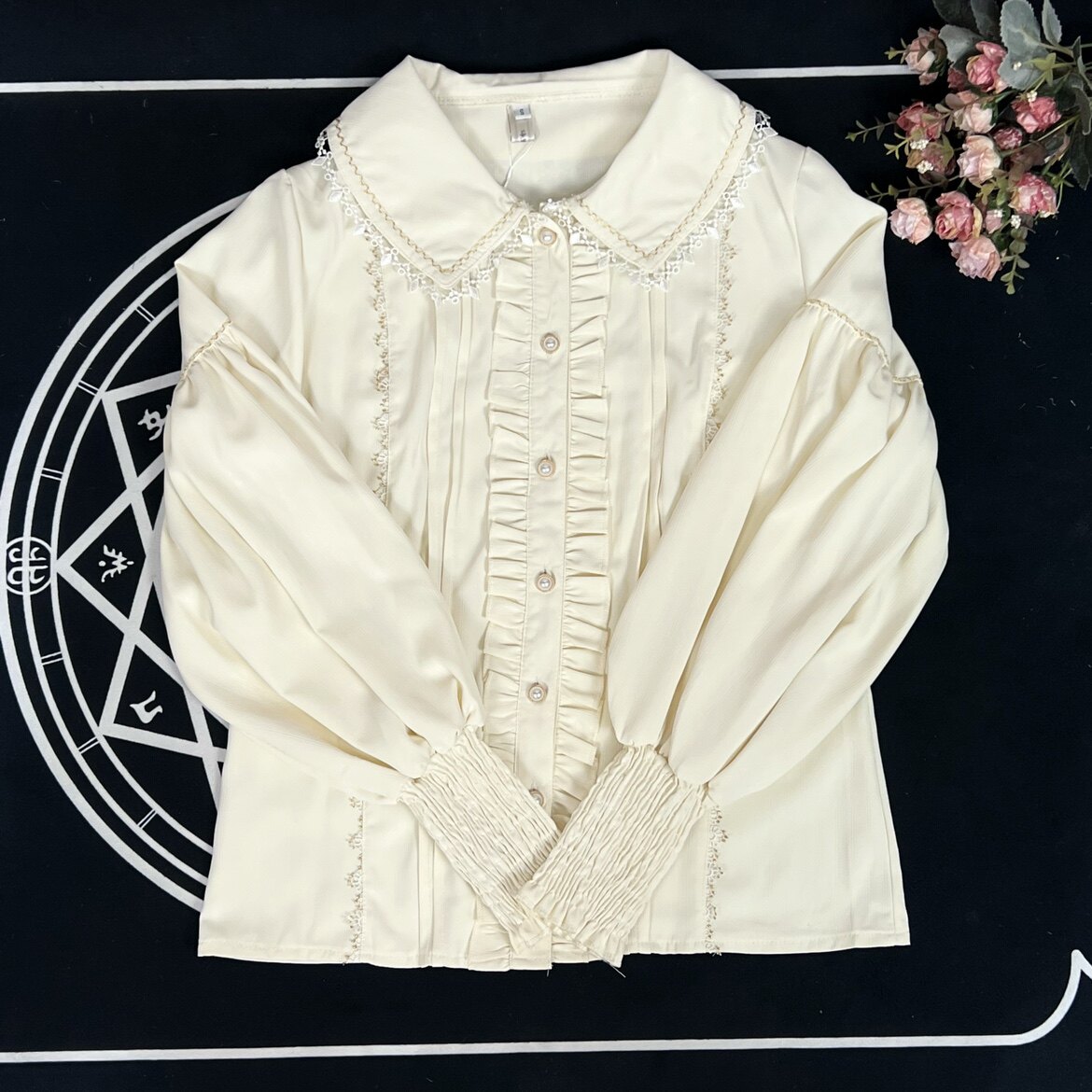 Blus Lolita dengan Kerah Manis - Women Formal Blouses For Evening Wear ulasan dan harga