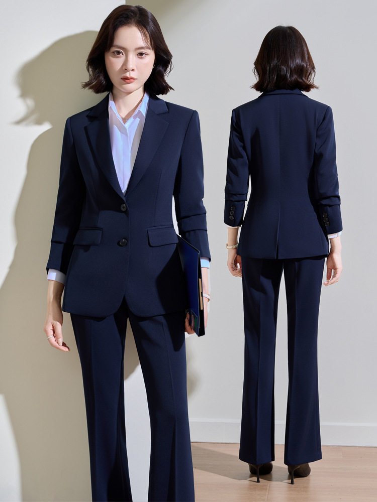 Setelan profesional warna biru - Women Formal Wear For Interview ulasan dan harga