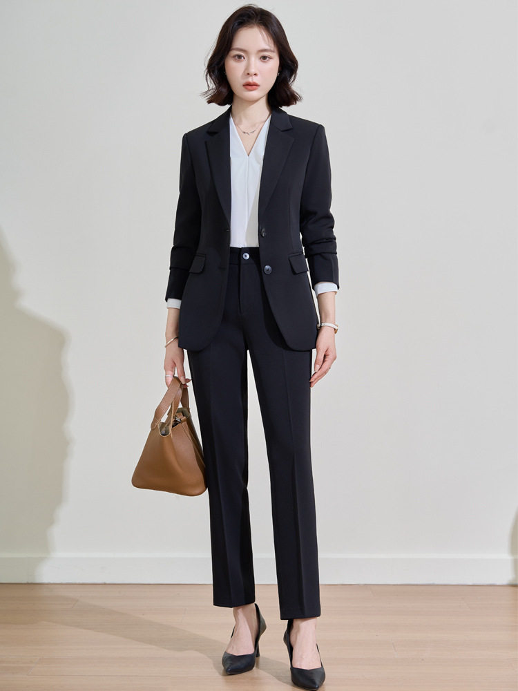 Setelan profesional warna biru - Women Formal Wear For Interview ulasan dan harga