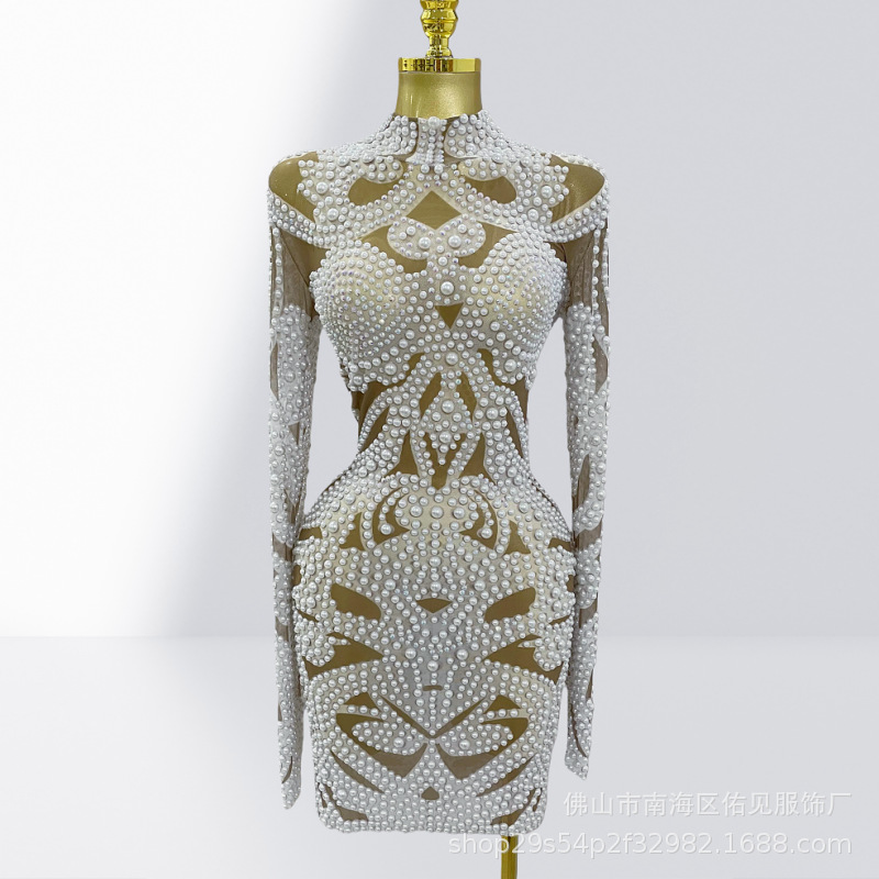 Gaun Mini Mewah Berbahan Mesh  - Women Formal Wear H&M ulasan dan harga