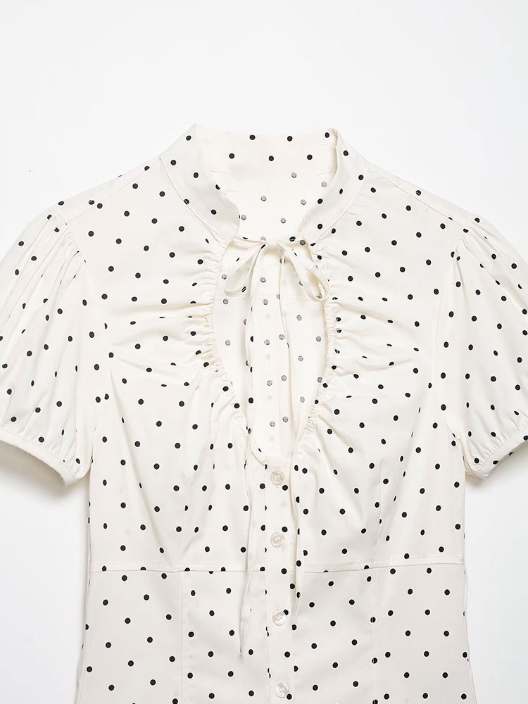 HH Vintage Retro Kemeja Putih  - Women Formal Blouses For Evening Wear ulasan dan harga
