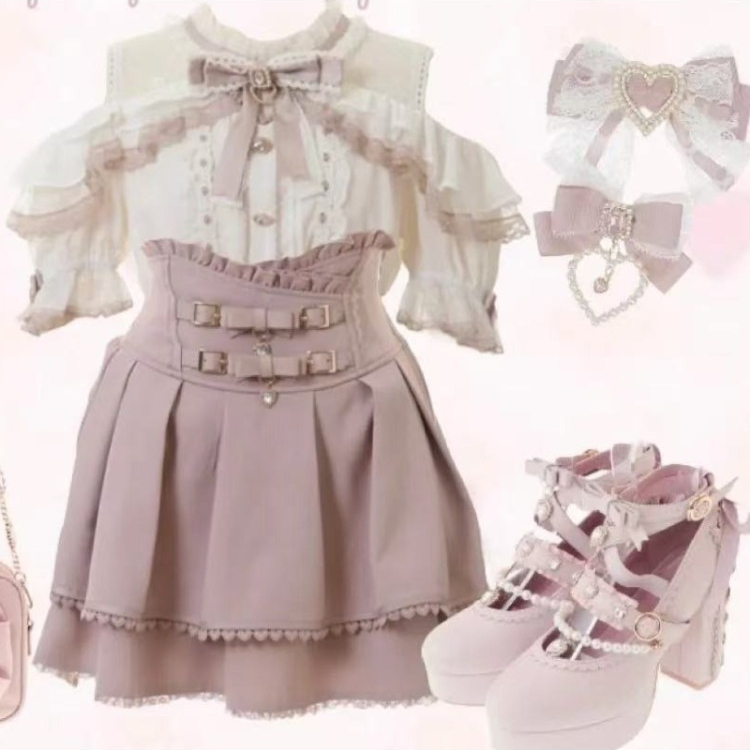 Blus Lolita Jepang Bergaya Ruf - Formal Wear Japan Women ulasan dan harga