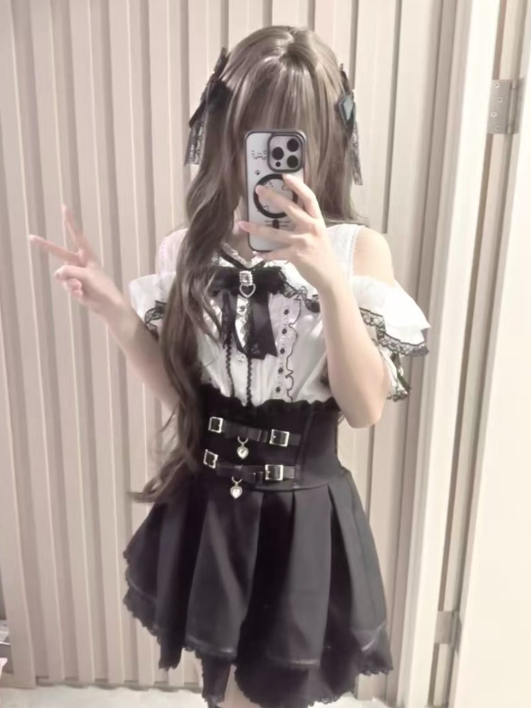 Blus Lolita Jepang Bergaya Ruf - Formal Wear Japan Women ulasan dan harga