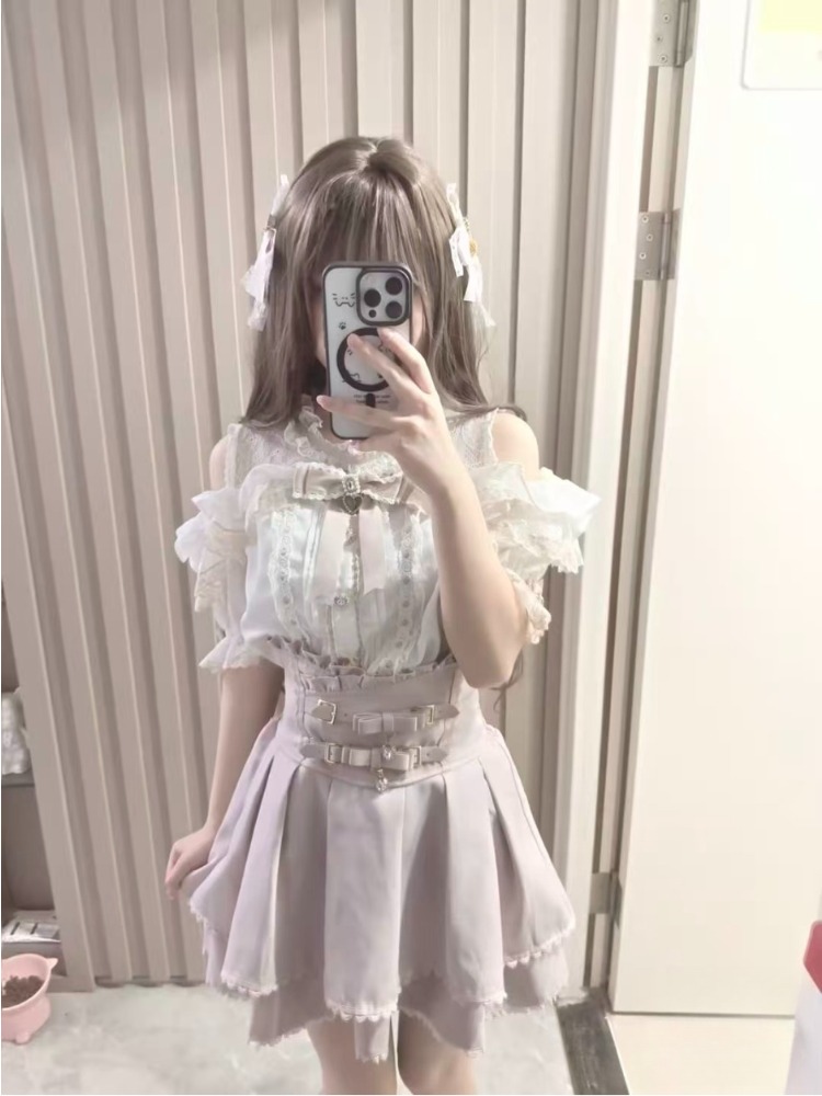 Blus Lolita Jepang Bergaya Ruf - Formal Wear Japan Women ulasan dan harga