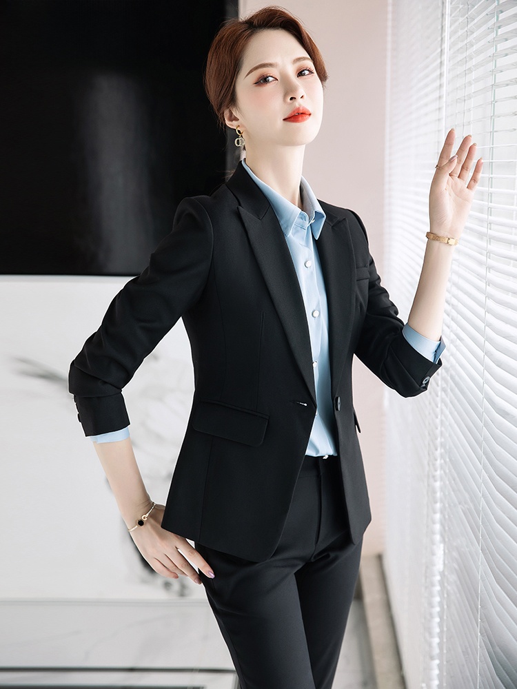 Setelan Jas Abu-abu untuk Wani - Women Formal Wear For Interview ulasan dan harga