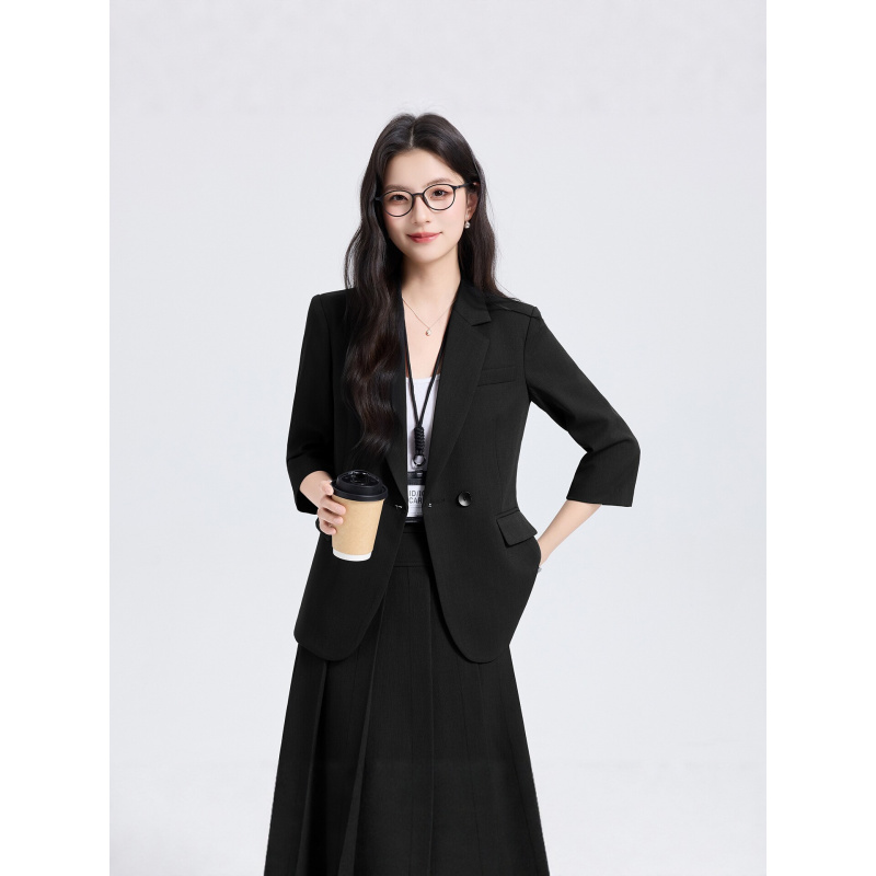 Setelan Jas Wanita Biru Dongke - Women Formal Wear For Interview ulasan dan harga