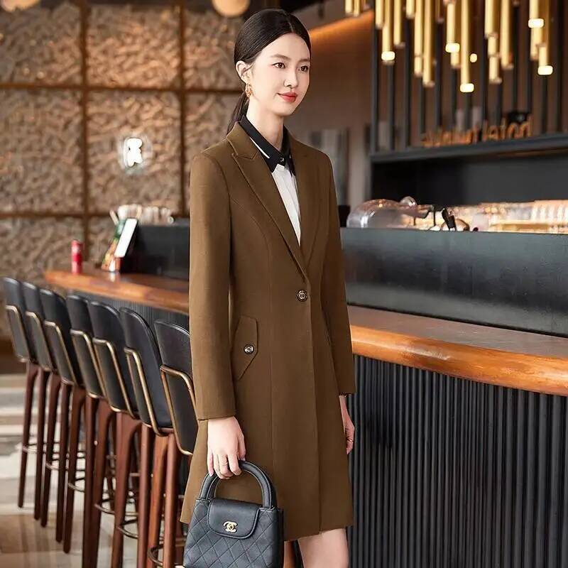 Jaket Panjang Gaya Formal Eleg - Women Formal Wear For Interview ulasan dan harga