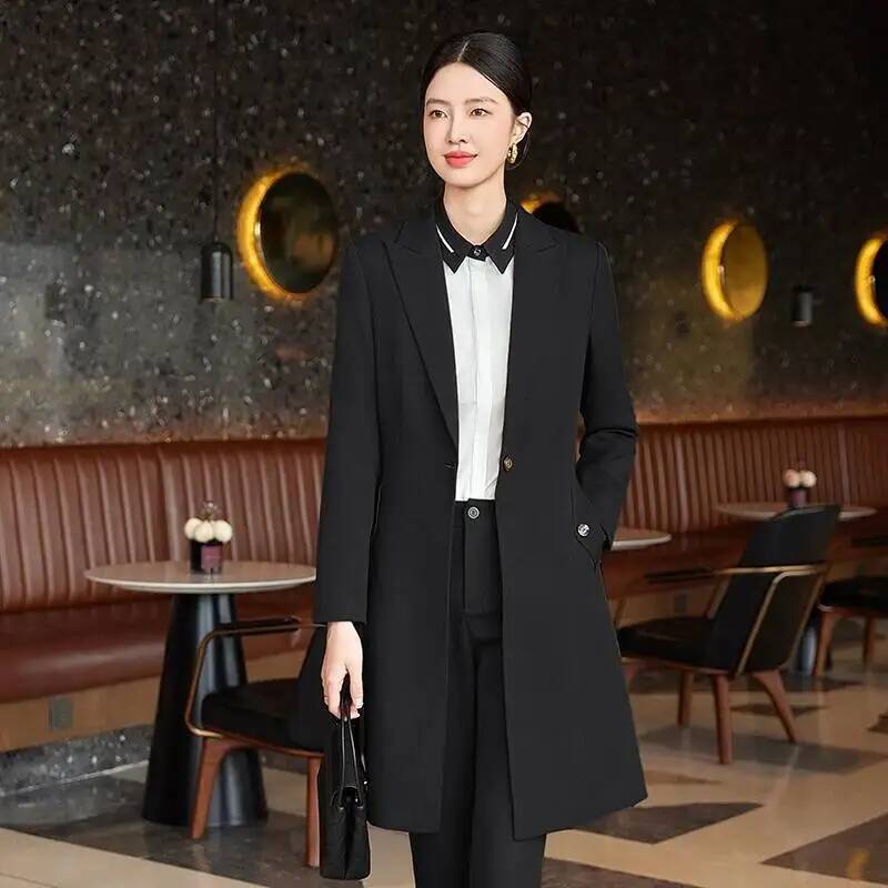 Jaket Panjang Gaya Formal Eleg - Women Formal Wear For Interview ulasan dan harga