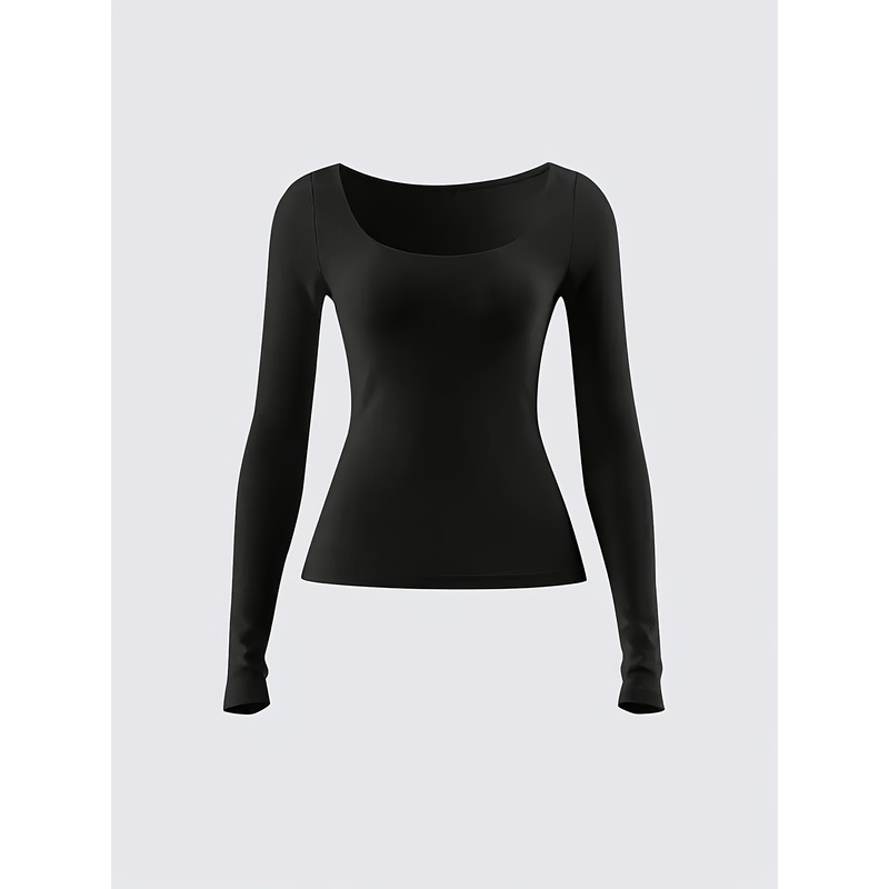 Kaos Lengan Panjang Model Slim - Women Formal Wear H&M ulasan dan harga